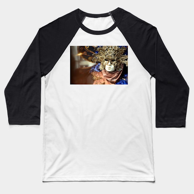 Masks of Venice #1 Baseball T-Shirt by RufderFreiheit